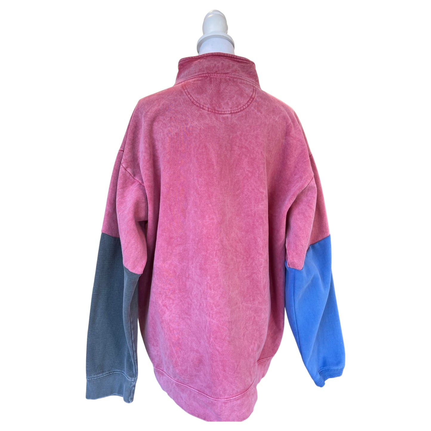 Colorblocked Quarter Zip