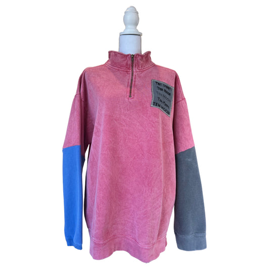 Colorblocked Quarter Zip